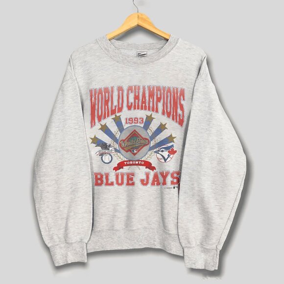 1993 Toronto Blue Jays World Champions Sweatshirt, MLB Baseball Shirt For Fans - Picture 1 of 2